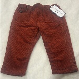 Tartine et Chocolat Rust Corduroy Kids Pants